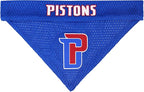 Pets First NBA Dog Bandana - Detroit Pistons Reversible Pet Bandana. 2 Sided Home & Away Sports Bandana with a PREMIUM Embroidery TEAM Logo, Small/Medium