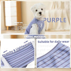 Koneseve Dog Shirt 2 Pack Breathable Sleeveless Vest, Stretchy & Soft, Purple & Vivid Green Size 4XL