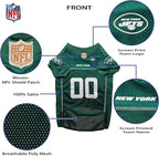 Pets First NFL New York Jets Dog Jersey, Size X-Large, Football Shirt Costume for Pet, Dog Sports T-Shirt, NFL Team Clothing for Cats, Licensed Pet Apparel Available in 7 Sizes and 32 Teams