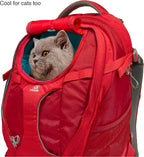 Kurgo G-Train Dog Carrier Backpack - Comfortable Travel Bag for Pets Up to 25 lbs - Waterproof Bottom - Multi-Compartment Pack - Dog Hiking Gear - Rugged Adventure Backpack - Ink Blue
