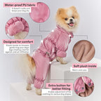 Winter Dog Coat for Female Pups with Full Belly Coverage, Girl Dog Clothes, Snow Jacket for Dogs, Snowsuit, Winter Coat for Dogs for Cold Weather, Ideal for Small Medium Dogs (Large)