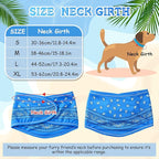 Talltalk 5 Pieces Dog Cooling Bandanas Neck Wraps Ice Scarf Pet Dog Cooling Collar Hunting Training Hiking Camping Accessories for Summer (Paisley,XL)