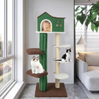 PETSITE 60 Inch Modern Cat Tree, Multi-Level Cat Tower with Sisal Scratching Posts, Condo, Plush Perches, Ideal for Indoor Cats