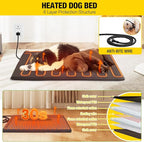 Aivituvin Heated Dog House Outdoor 59" Extra Large Insulated Dog Kennel with Heating Pad Keep Warm in Winter Dog Cage for Small & Medium & Large Dogs,All-Around Strong Iron Frame