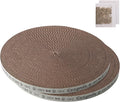 Round Cat Scratcher Pad 10 Inch Diameter - 3/5 Inch Thick Cardboard Refill, Universal for Round Scratching Posts, Standalone for Indoor Cats (2 PCS)