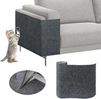 78.7"x15.8" Trimmable Cat Scratching Mat, Self-Adhesive Cat Scratch Furniture Protector Cat Scratching Post Carpet Covered Tree Shelves Replacement, Extra Large Cat Wall Climbing Carpet, Dark Gray