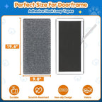Wall Cat Scratcher for Indoor Cats,19.6x9.8”Corner Cat Scratcher,Cat Scratch Pad Furniture Protector for Door & Wall,Couch, Durable Cat Scratching Board Easy Mount (Grey, 19.6”x9.8”)