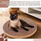Round Cat Scratcher Refill 10 inch Diameter 7/8 Inch Thickness Circle Cardboard Cat Scratcher Replacement Pads Cat Scratching Boardcat Scratcher Pad for Indoor，4 PCS