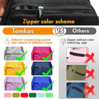 Tomkas Small Dog Sling Carrier - Zipper Pocket & Adjustable Strap - for 3-10 lbs Pets(Light Purple)