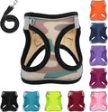 Dog Harness with Leash Set, No-Pull Step-in Reflective Pet Harness with 1 Leash Clips, Adjustable Soft Padded Easy Walk Dog Vest for Small Medium Large Dogs, Cats(Camouflage, XSmall)