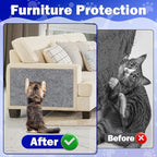 Anit Cat Scratch Couch Furniture Protector,78.7x15.8 Cat Wall Corner Scratcher Pads Mat,DIY Climbing Scratching Carpet Post Board Replacement