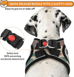 Dog Harness with Leash Set, No-Pull Step-in Reflective Pet Harness with 1 Leash Clips, Adjustable Soft Padded Easy Walk Dog Vest for Small Medium Large Dogs, Cats(Camouflage, XXXSmall)