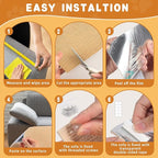 2pack Cat Scratch Couch Furniture and Wall Protector | Adhesive Cat Scratch Pad for Covering Cat Tower, DIY Climbing Cat Scratcher Couch Protector from Cat Claws Scratching (Khaki)