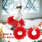 Dog Tutu Tulle Tutu for Dogs Small Large Medium Puppy Dress Ballerina Costume Skirt for Holiday Puppy Cats Bunny Pet Outfit Birthday Wedding Party Photo Prop Supplies(Red)