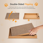 Novabright 6 Pcs Cat Scratching Board Reversible Cardboard Scratcher Wide Cat Scratch Pads with Bell Ball Durable Corrugated Scratch Box Bed for Indoor Kitten Playing Rest Sleep and Protect Furniture