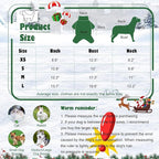 6 Pieces Christmas Dog Clothes for Small Dogs, Soft and Breathable Pet Shirt, Winter Puppy Kitten Vest Printed Dogs Shirts, Christmas Snowman Santa Claus Reindeer Dog T-Shirts for Pet Cats