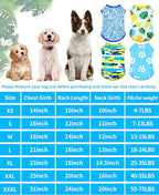 PET SHOW 4 Pack Summer Dog Shirts for Small Dogs Boy UPF 50+ UV Sun Protection Cooling Clothes Tank Top Shark Puppy T-Shirts Pet Holiday Party Sleeveless Vest Blue(Medium)