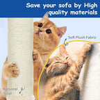 Cat Craft Cat Tree 63 Inch Cat Tower for Indoor Cats, Multi-Level Cat Tree for Large Cats 20 lbs+ Heavy Duty Cat Tower with Sisal Scratching Posts, Hammock, Condo and Extended Platform, Beign