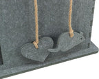TRIXIE Lene Felt Cat Condo - Indoor Cat Furniture - Small Hideaway Cave with Hanging Toy and Jute Scratching Pads - Gray