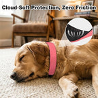 Joytale Tactical Dog Collar for Medium Dogs with Control Handle, Heavy Duty Military Training Collar for Power Breeds, AirTag Holder Case, Quick Release Metal Buckle, Soft Padded, M, Pink