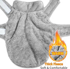 Malier Dog Winter Coat, Reversible Fleece Dog Cold Weather Coats, Windproof Warm Snow Puppy Jacket Vest Pet Clothes for Small Medium Large Dogs (Gray, X-Small)