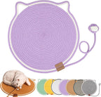 Celery Pets, Dual Scratching Pad for Cats, Celery Pets Cat Scratcher Mat, Natural Cotton Rope Cat Scratching Mat, Scratching Pads for Indoor Cats (Purple,20in)