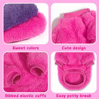 2 Pieces Dog Sweaters for Small Dogs Girl Fall Winter Warm Puppy Clothes Fleece Chihuahua Sweater Cute Small Pet Clothes for Puppy Cat, Medium