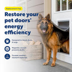 PetSafe Original Replacement Flap - Doggie Door Vinyl Replacement Flap for Sliding Glass Pet Door - Durable & Made with Non-Toxic Materials - 24 7/8" H x 13 1/8" W - Extra Large