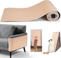 78.7"x15.8" Sticky Scratch Wall Mat, Cat Carpet Scratcher, DIY Pet Climb Covered Pads for Furniture or Wall (Beige)