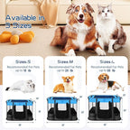 40x32x24 Inches Dog Playpen,Pet Playpen,Foldable Puppy Cat Playpen,Portable Exercise Kennel Tent Crate,Water-Resistant Breathable Shade Cover,Indoor Outdoor Travel Camping Use for Small Animals(L)