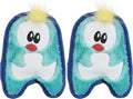 Outward Hound Durablez Minis – Squeaky Plush Dog Toy,No Stuffing for Less Mess,Interactive & Tough,Jumbo Squeaker,Puppies & Small Dogs,Penguin,6.3",(Pack of 2)
