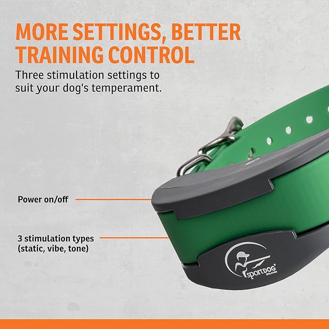 SportDOG SportHunter 1225X/1825X Add-A-Dog Collar - Expandable Training Collar - Waterproof Receiver - Quick Charge - Adjustable Strap - Green