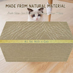 AccEncyc Cardboard Cat Scratcher Pads Cat Scratching Board for Indoor Cats 16.5x8.3x1 Inch Dual-Side Corrugated Cat Scratcher Reusable Cat Supplies - 3 Pack
