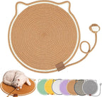 Celery Pets, Dual Scratching Pad for Cats, Celery Pets Cat Scratcher Mat, Natural Cotton Rope Cat Scratching Mat, Scratching Pads for Indoor Cats (Brown,17in)