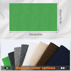 Cat Scratch Furniture Protector - 40" x 17" Trimmable Self-Adhesive Cats Claws Scratch Pads, DIY Cat Climbing Couch Protector for Scratch Post Cat Tree Replacement Indoor (Green)