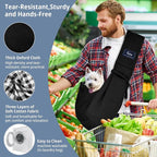 CUBY Dog and Cat Sling Carrier - Hands Free Reversible Pet Papoose Bag - Soft Pouch and Tote Design - Suitable for Puppy, Small Dogs Cats Outdoor