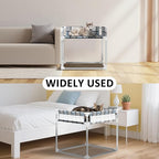 Bedside Window Pet Cat Bed - Dog Bed with Guardrail Extension Attached to Human Bed Height Elevated Dogs Cats Window Perch Bedside Dog Cot Sleeper Hammock Furniture Pet Beds (20'' x 20'' x 24'')