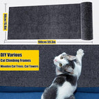 Cat Scratching Pad, Cat Scratch Couch Furniture Protector for Couch, Wall & Tree, DIY Anti-Scratch Cover for Claws Scratching Indoor,Dark Gray