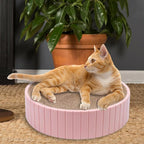 Cardboard Cat Scratcher Round Cat Scratching Board Cardboard Bowl Nest Pet Scratch Scratching Pad Lounge Bed Corrugated Paper Design for Clawing and Resting