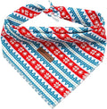 Elegant Little Tail Christmas Bandana - Soft Dog Scarf, Holiday Dog Girl Boy Bandanas, Adjustable, Washable, Small Medium Large Sizes