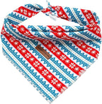 Elegant Little Tail Christmas Bandana - Soft Dog Scarf, Holiday Dog Girl Boy Bandanas, Adjustable, Washable, Small Medium Large Sizes