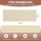 Cat Scratch Furniture Protector for Couch, Wall & Door Guard, Trimmable Self-Adhesive Scratch Pad, DIY Climbing Mat, Deterrent, Scratching Post Replacement (39.4''x15.8'', Khaki)