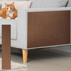 uxcell Self-Adhesive Cat Scratching Mat, 1 Roll 78.7" x 15.8" Couch Protector from Cat Claws for DIY Sofa, Wall, Doors, Cut Anti Cat Scratch Pad Carpet Mat, Brown