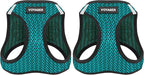 Voyager Step-in Air Dog Harness - All Weather Mesh, Reflective, No Pull Harness for Small, Medium Dogs, Cats - Secure with Hook & Loop Fastener, Buckle, Double D-Rings - Turquoise 2-Tone, XS