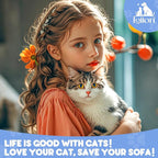 Cat Scratch Furniture Protector - Anti-Slip, Waterproof Sofa Cover to Keep Cats Off, Pet-Friendly Couch Protectors for 3 Cushion Couch, Anti-Scratch Couch Cover for Pets and Kids 134"X91"Navy Blue