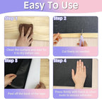 BNOSDM Self-Adhesive Dog Nail File Scratcher Emery Paper Cat Nail Scratch Board Replacement Sandpaper, Cuttable Pet Furniture Scratching Pad Protector for Door and Wall (17in*10ft, Black)