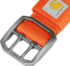 Carhartt Pet Fully Adjustable Wide Webbing Collar for Dogs, Heavy Duty Nylon for Walking & Training, Blaze Orange, Large