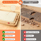 Cat Scratching Pad with Ball Track Toy Interactive Cat Scratcher Board with Rolling Balls Natural Wood Sisal Cat Scratch Pad for Indoor Cats