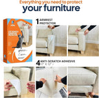 Cat Scratch Furniture Protector, Couch Arm Covers, Furniture Protectors from Cats Scratching, Sofa Arm Covers, One Sided Anti-Scratching Sticky Tape, Cat Scratch Deterrent - Model 1a