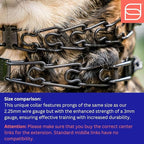 Herm Sprenger Black Stainless Steel Dog Collar with Short Links and Quick Release ClicLock Buckle Made in Germany (20in x 3.0mm (Neck Size up to 16-17in)